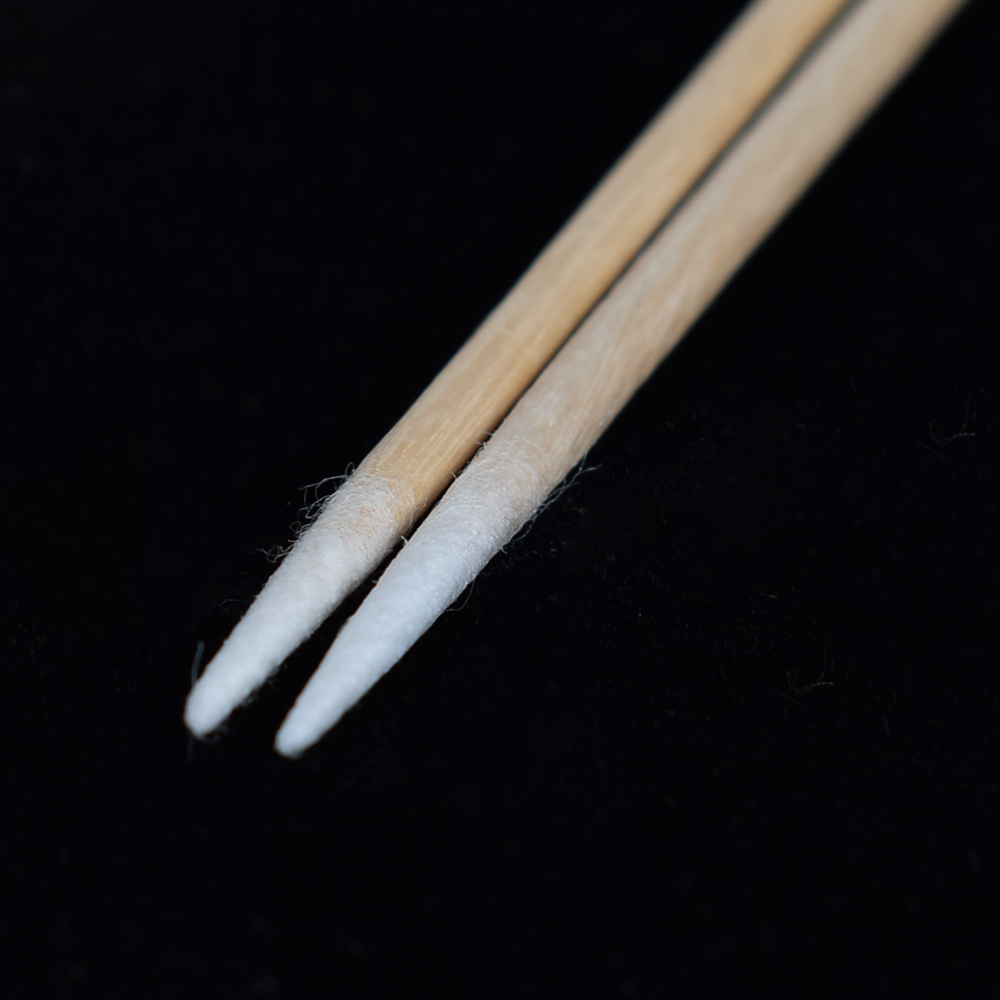 100 pezzi Micro tamponi di cotone usa e getta unghie trucco orecchie bastoncini per la pulizia bastoncini di cotone in legno cosmetico suggerimenti strumenti per l'estensione delle ciglia