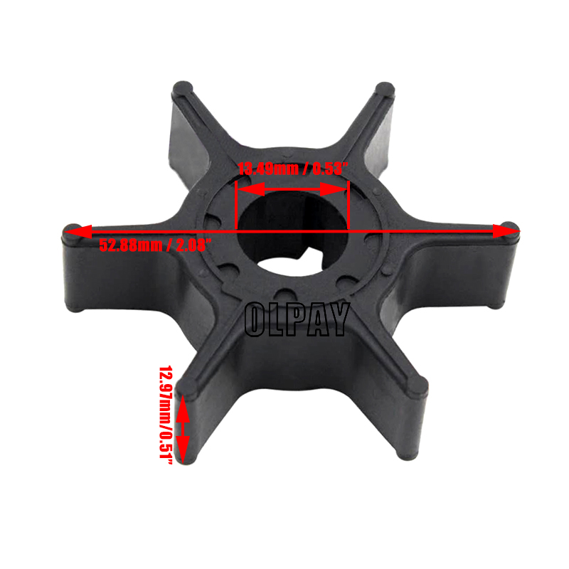 ウォーターポンプインペラ 63V-44352-01-00 63V-44352-01 ヤマハ 9.9HP 15HP 20HP ボートエンジン用