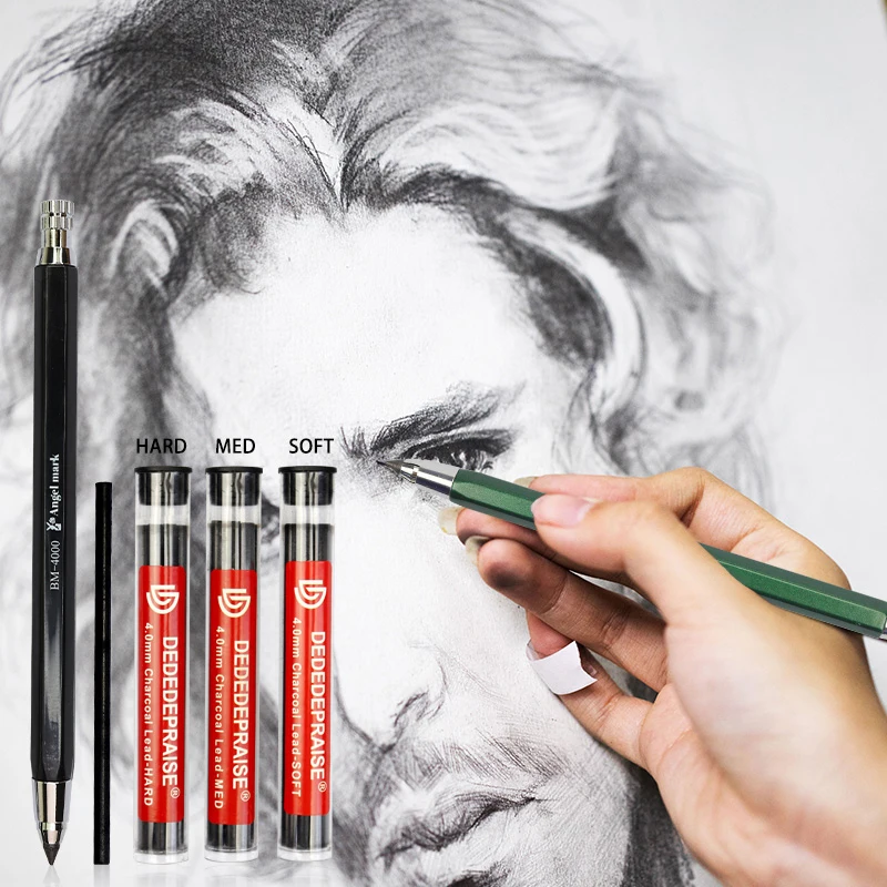 4mm szkic rysunek ołówek automatyczny automatyczne ołówki węglowe dla studentów dzieci prezent artykuły papiernicze TR-4000 ołówek artystyczny