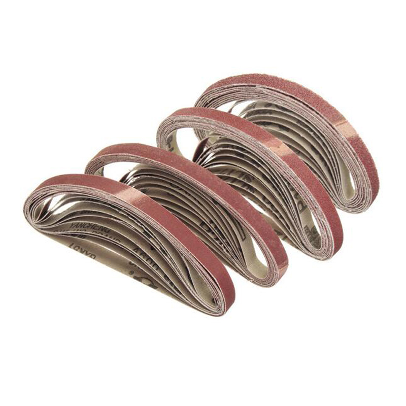 10 Chiếc 330*10Mm 40/60/80/100/120 Nhám Nhám Nhám Thắt Lưng Nhám Mài Đánh Bóng dụng Cụ