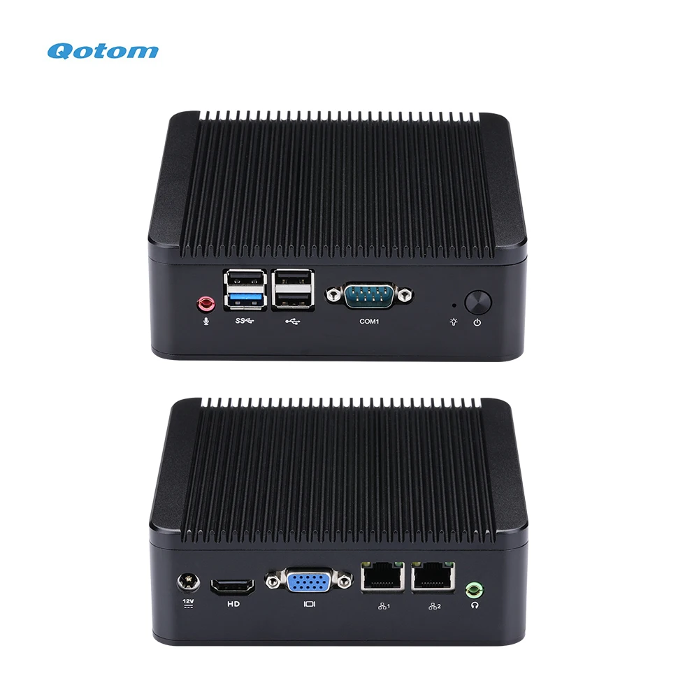 Qotom mini pc Q190S-CPU celeron j1900 quad core 2.0 ghz/ram ddr3/msata ssd/lan duplo/fanless