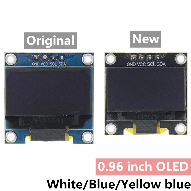 Módulo de pantalla OLED serie IIC de 0,96 pulgadas, 4 pines, blanco/azul/amarillo, azul/amarillo, 128x64, 12864 placa de pantalla LCD para arduino oled