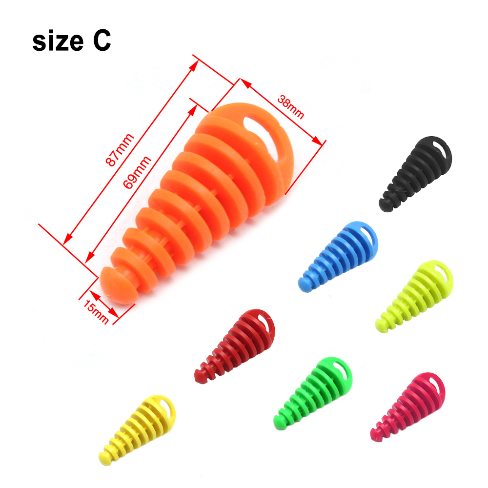 SCL MOTOS 1PC 15-62mm Motorcycle Exhaust Pipe PVC Plug Muffler Wash Plug Pipe Protector Motocross Tailpipe Plug