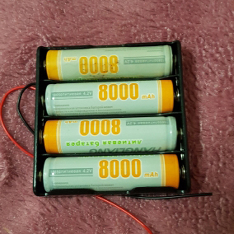 2022 New 18650 Điện Di Động Hộp 1X 2X 3X 4X 18650 Pin Lưu Trữ Hộp Hộp 1 2 3 4 khe Cắm Pin Hộp Đựng Có Dây