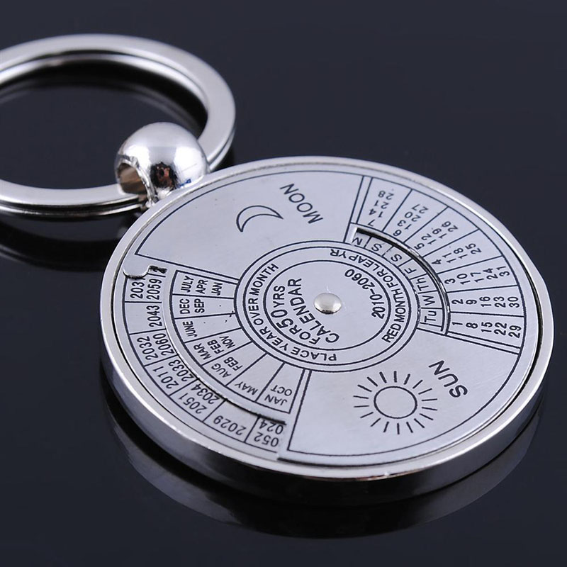 Llavero con calendario súper perpetuo de 50 años, abridor de botellas, llaveros de astrología, regalo de fiesta, llavero, joyería de regalo