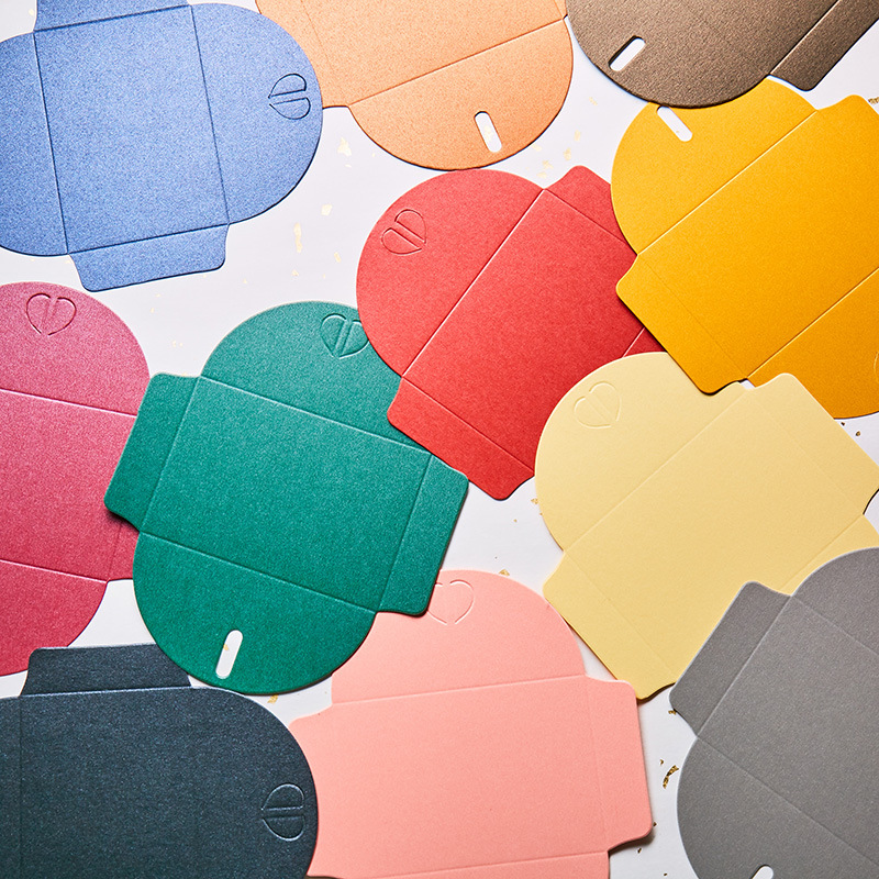 (10 teile/los) 7x10,5 cm Hohe Qualität Farbige Mini Umschlag DIY Perle Papier Umschläge für Grußkarten