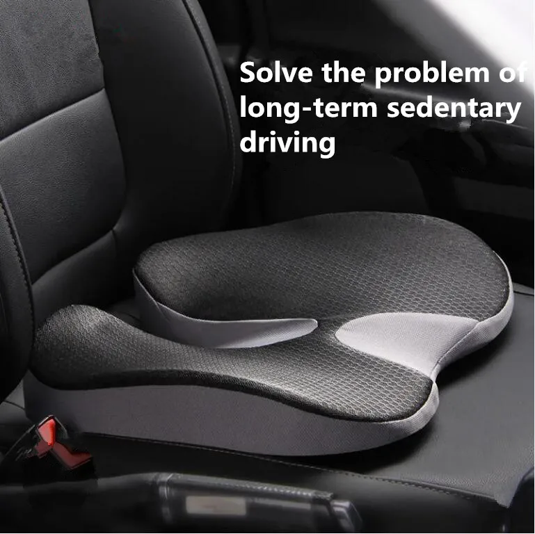 Cojín ortopédico antideslizante de espuma viscoelástica, cojín Coccyx para ciática del coxis, alivio del dolor de espalda, comodidad, silla de oficina, asiento de coche