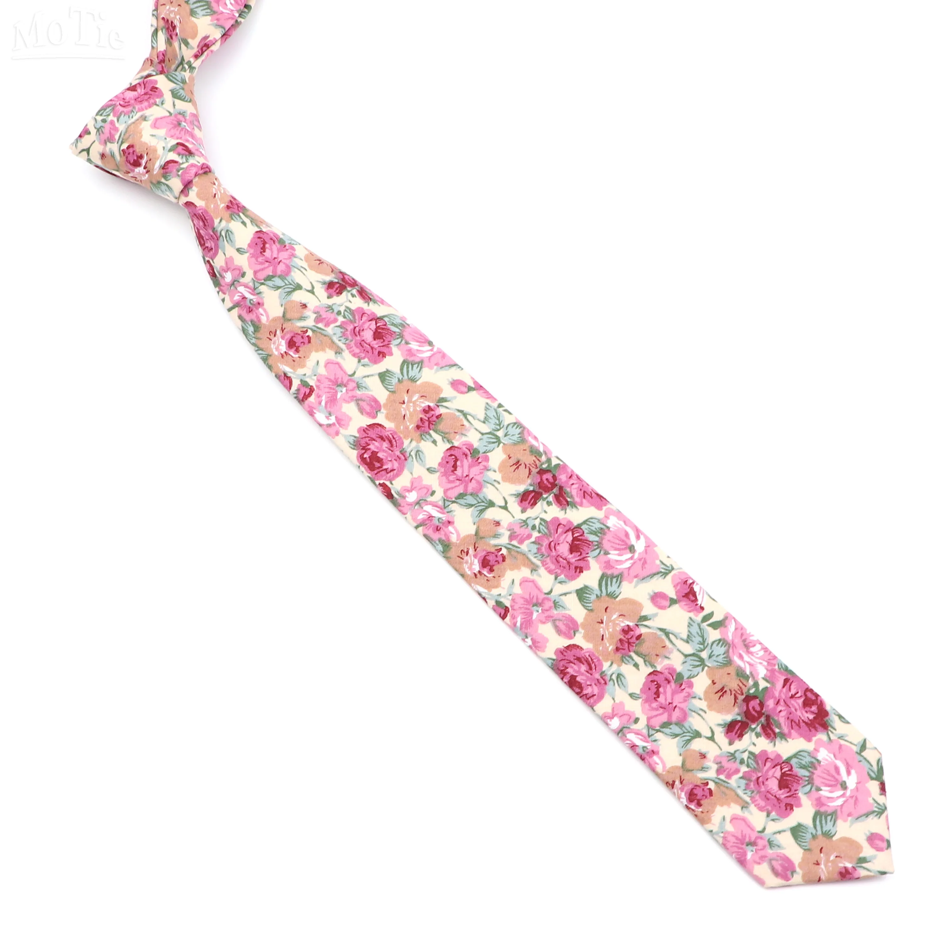 Nueva corbata Floral para hombre, corbata informal ajustada de algodón para boda, corbatas informales para hombre, trajes clásicos, corbatas con estampado de flores
