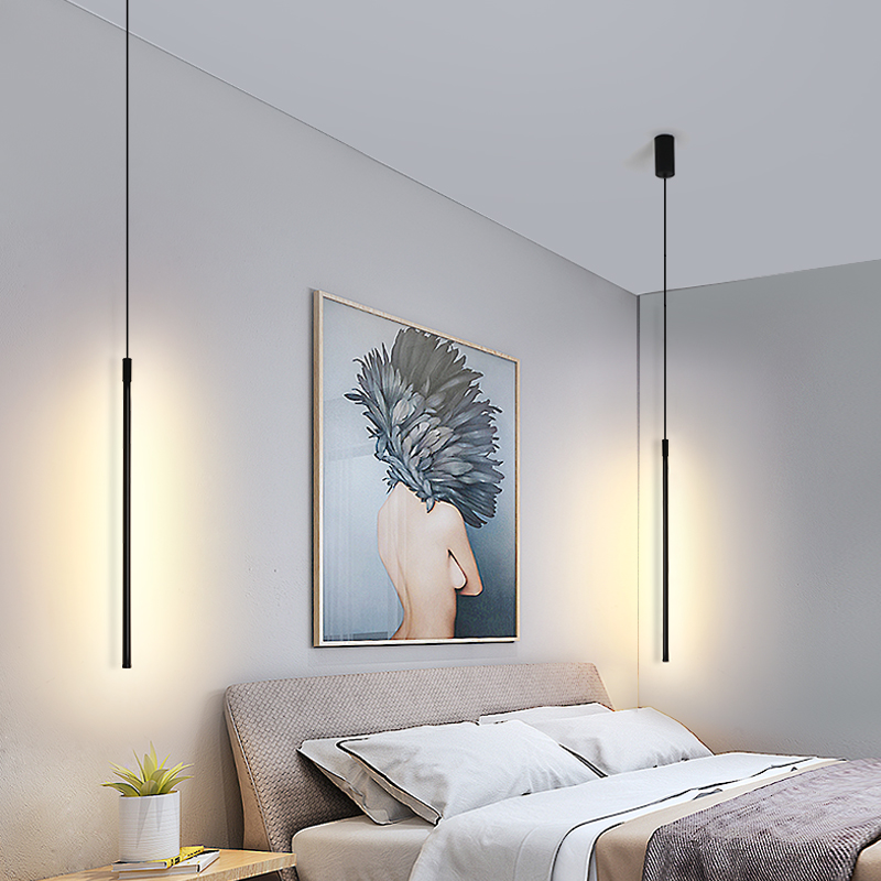 Lampu Gantung LED Modern Lampu Dalam Ruangan Dapat Diredupkan Dekorasi Kamar Tidur Nordik, Lampu Gantung Samping Tempat Tidur Lampu Gantung Seni Ruang Keluarga