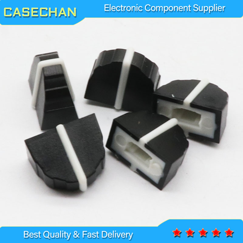 100Pcs Mixer EQ Equalizer Potensiometer Fader Kecil Tutup/Efek Lurus Geser Potensiometer Push Button/Audio Audio Switch