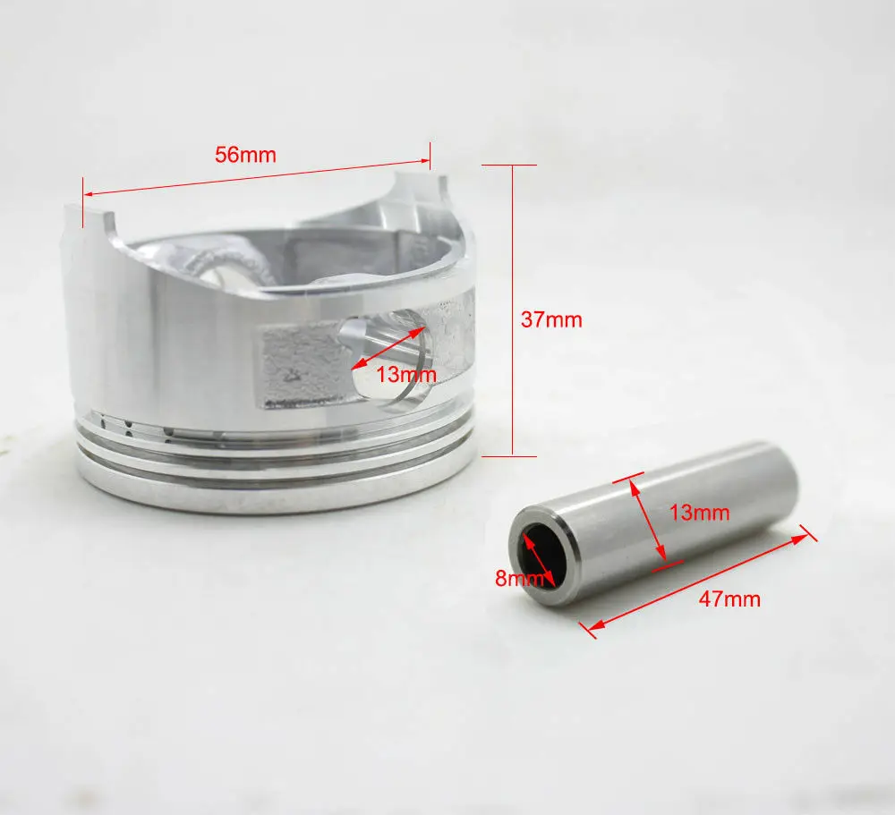 56MM 13101-Z0D-000 13010-Z0D-003 Kit Cincin Assy Piston untuk Honda GX100 GX100RT GX100U EU2000IK1