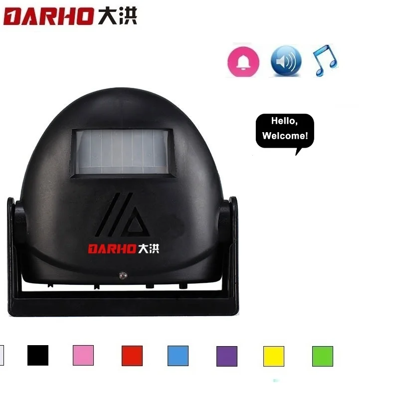 Darho Báo Động Không Dây Khách Hoan Nghênh Bạn Đã Chuông Chuông Cửa Cảm Biến Chuyển Động Cảm Biến Cho Shop Nhập Công Ty An Ninh Bảo Vệ Cảnh Báo Chuông Cửa