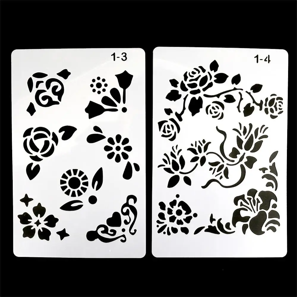 12 Thiết Kế Họa Tiết Chữ Bản Mẫu Tường Stencil Bình Bơm Phun Sổ Lưu Tô Màu Nổi Album Nhật Ký Tạp Chí Vẽ Chép Tiêu Bản