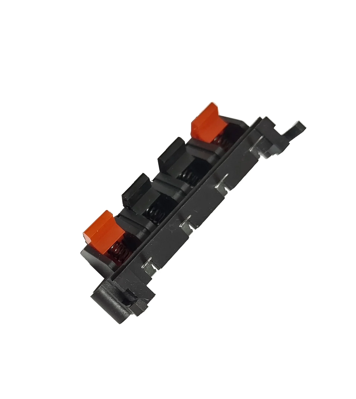 Toma de Terminal de altavoz de 4 orificios, conector de 4 posiciones, Terminal con resorte, Clip de placa de prueba, accesorios Diy