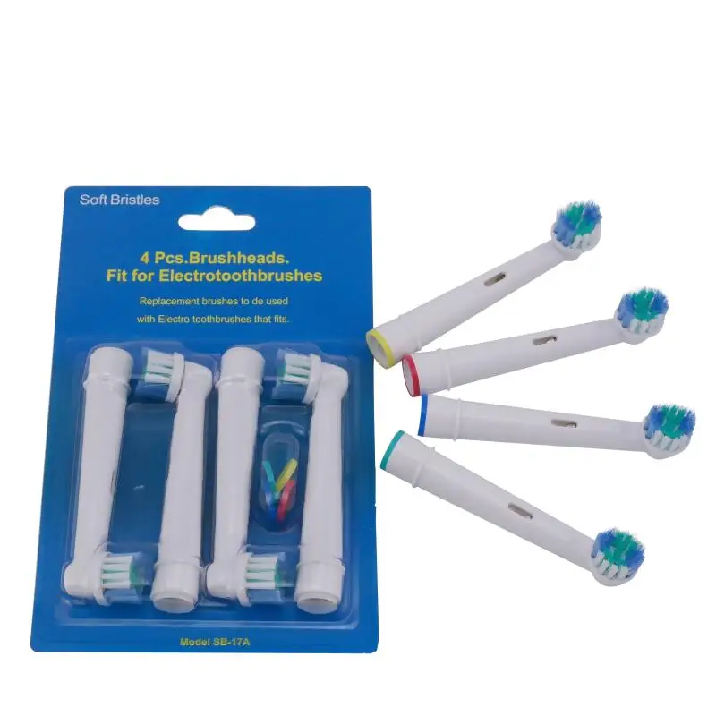 4 Cái/gói EB-25A Nhạy Cảm Vệ Sinh Bàn Chải Đánh Răng Điện Đầu Bàn Chải SB-417A Chăm Sóc Răng Miệng Cho Răng Miệng B Sức Sống Dual Clean