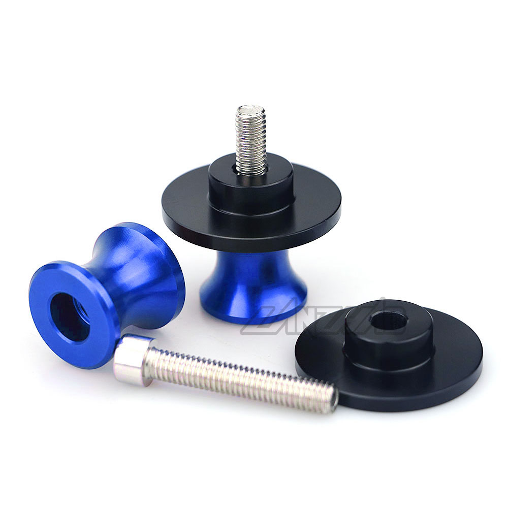 Carretéis de braço oscilante para motocicleta yzf, parafusos de suporte m6, acessórios de alumínio cnc para yamaha yzf r3 r25 r6 r1 2013-2019