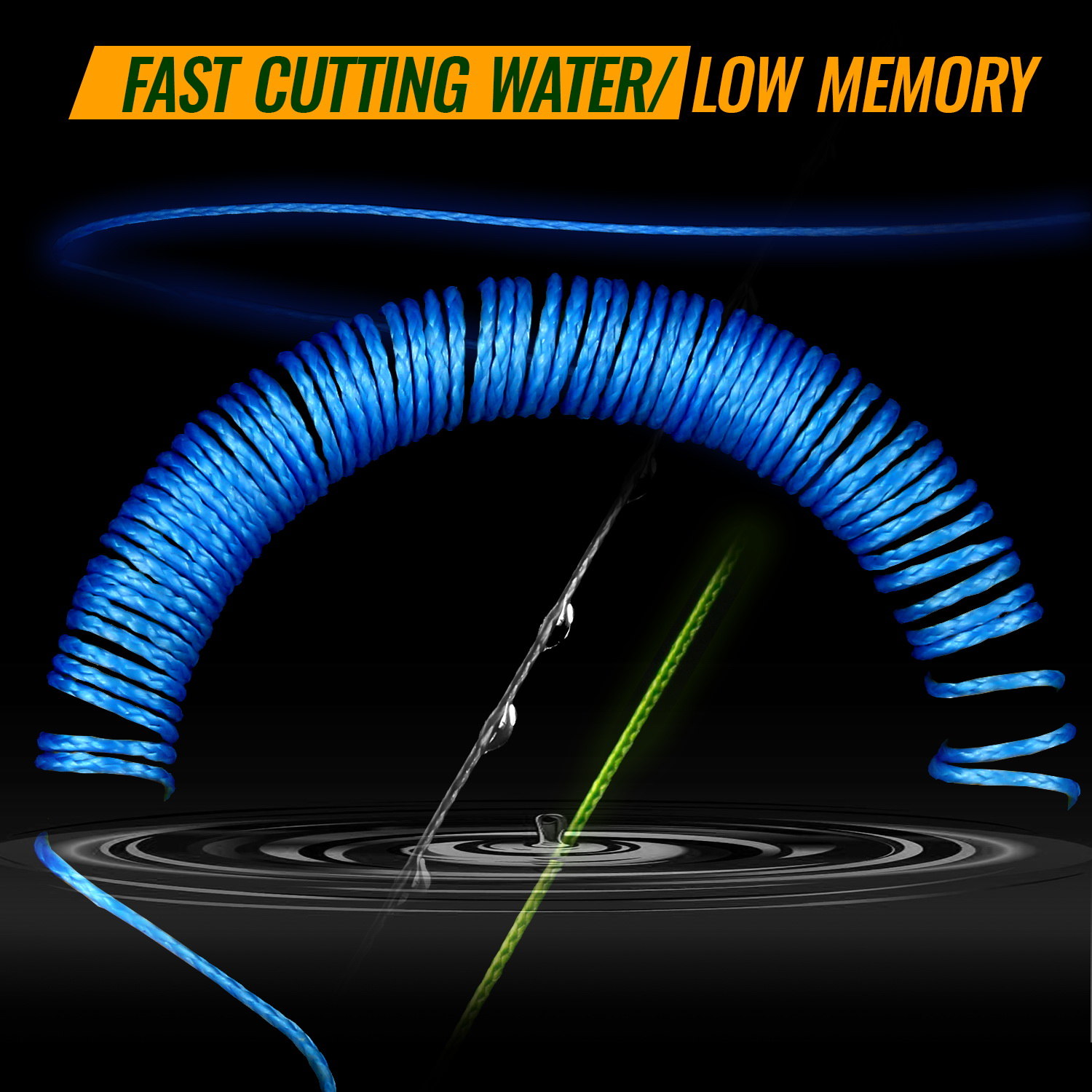 JOF-Linha De Pesca Trançada, Linha De Pesca Durável Multifilamento, Ferramenta De Pesca PE, 4 Vertentes, 300 m, 100m