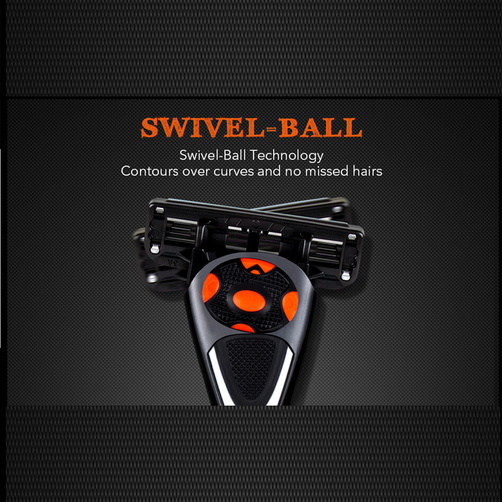 Ручная бритва Qshave Black Spider Man, 1 шт. (только ручка)