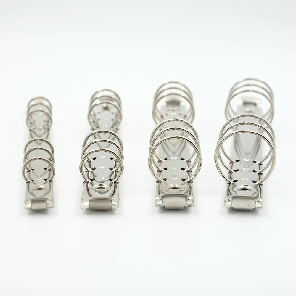 A4 B5 A5 A6 A7 B7 Loose-Leaf Spiral Notebook Metal Clip Ring Binder 1.5/2/3cm Diameter DIY Fill Paper School Supply Accessories