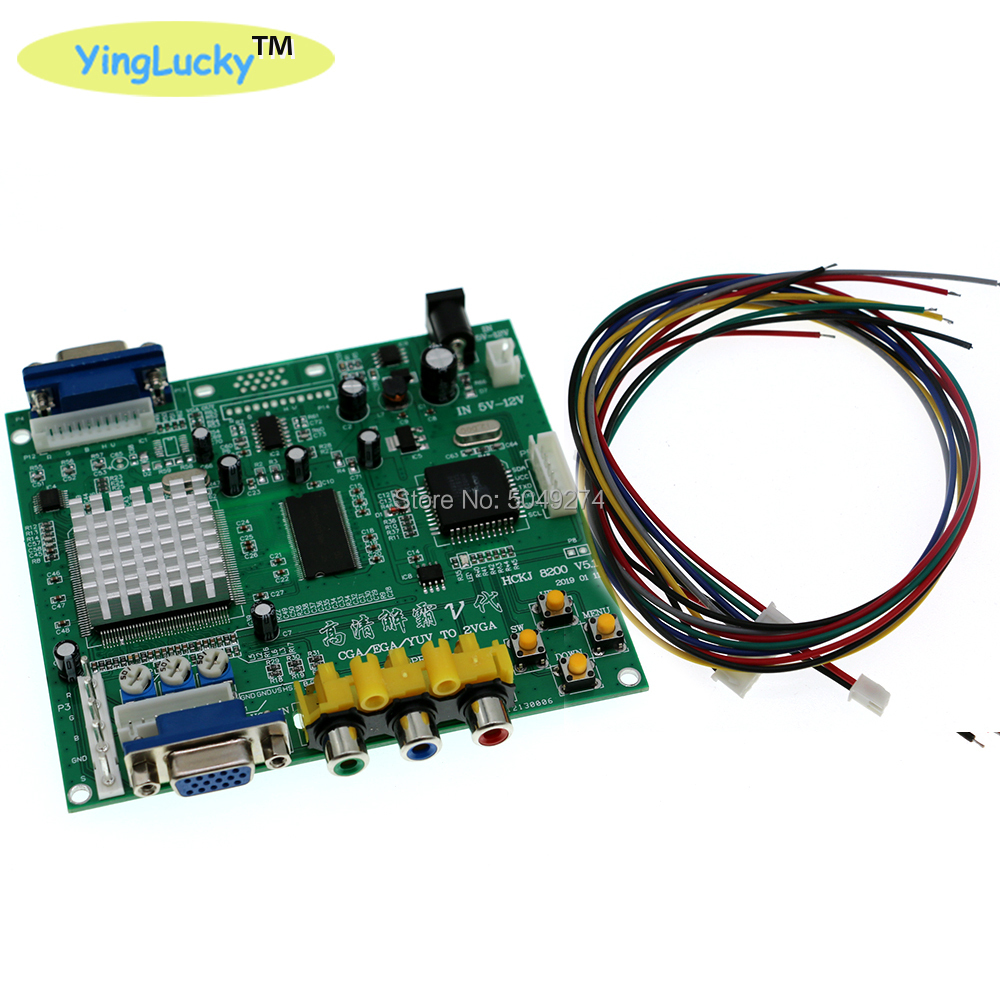 Arcade Game RGB/CGA/EGA/YUV zu Dual VGA HD Video Konverter Adapter Board GBS-8220