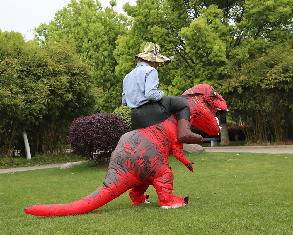 T-REX モンスターインフレータブル衣装爆破コスプレ恐竜服カーニバルハロウィンクリスマスドレス男性女性パーティーショー