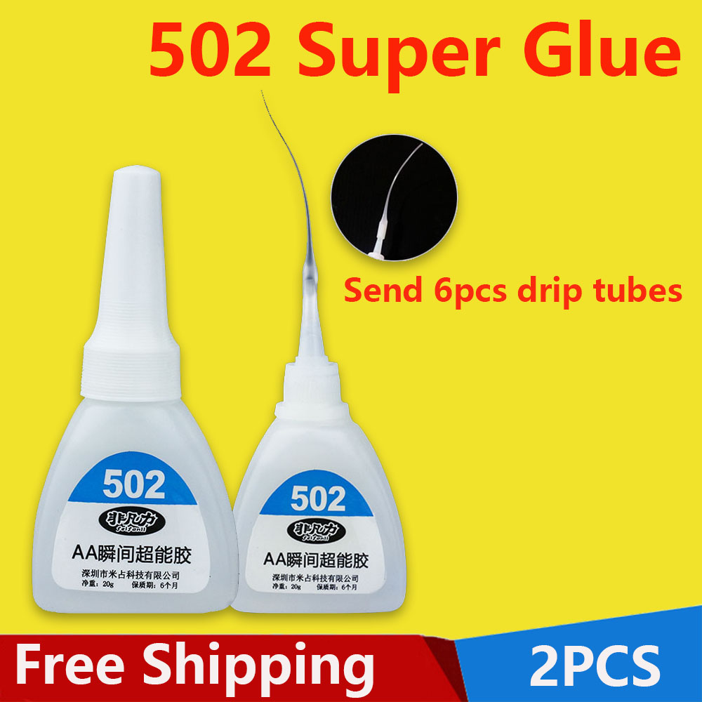 Clear Liquid Super กาว 502 Strong Quick-dry กาวสําหรับทําด้วยมือ DIY เครื่องประดับวางของเล่นพลาสติกโลหะ 20 กรัม