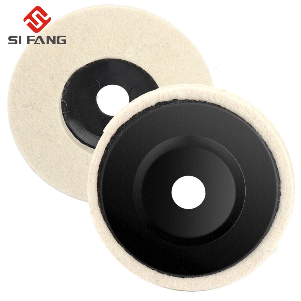 SIFANG 50mm/75mm Ruota per lucidatura in lana Tamponi per lucidatura Ruota per smerigliatrice angolare Disco per lucidatura in feltro per metallo Marmo Vetro Ceramica 1PC