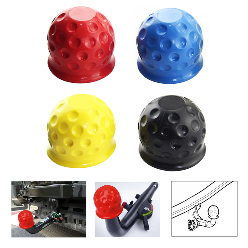 4 Màu Sắc Đa Năng 50MM Kéo Thanh Bóng Vỏ Nắp Xe Kéo Bóng Vỏ Kéo Thanh Nắp Nấc Kéo Towball Bảo Vệ phụ Kiện Xe Hơi"