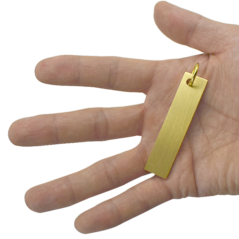 Mini Portable Golden Brass Ruler With Hang Vintage Metal Measure Tools Small Stationery Accessories 6cm Scale Straightedge Gift