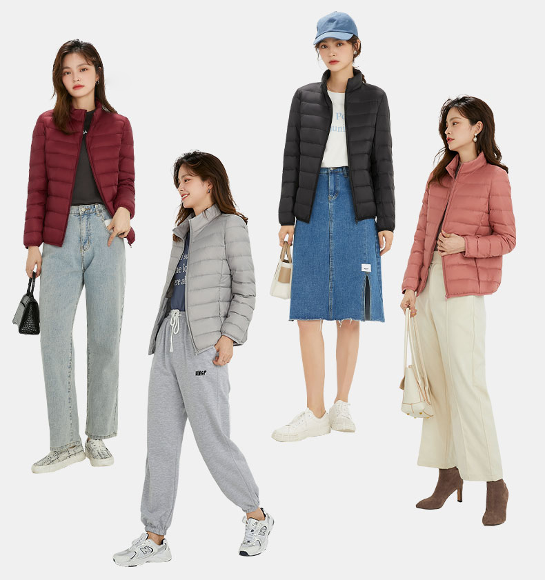 女性高品質超軽量 90% ホワイトダックダウンジャケット女性長袖パーカー柔らかい生地ショートトップスコートウインドブレーカー 4XL