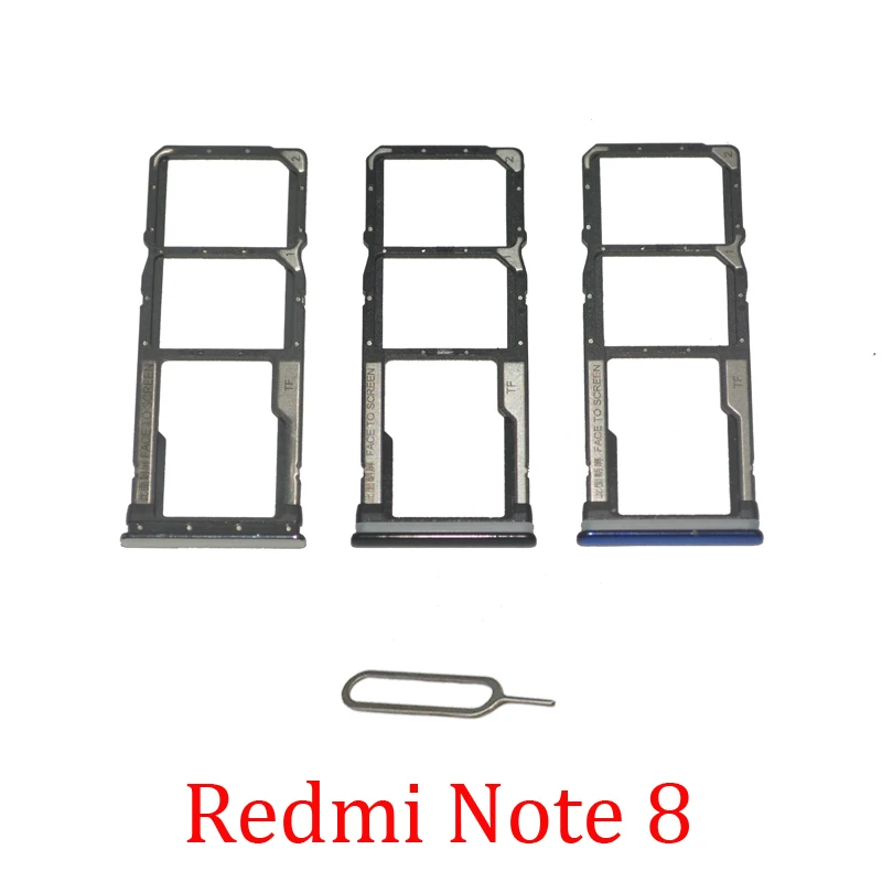 電話 SIM SD カードトレイ Xiaomi Redmi 注 8 ポート 8T 電話 SIM チップカードスロットホルダー引き出し部分 Redmi 8T 8 プロ