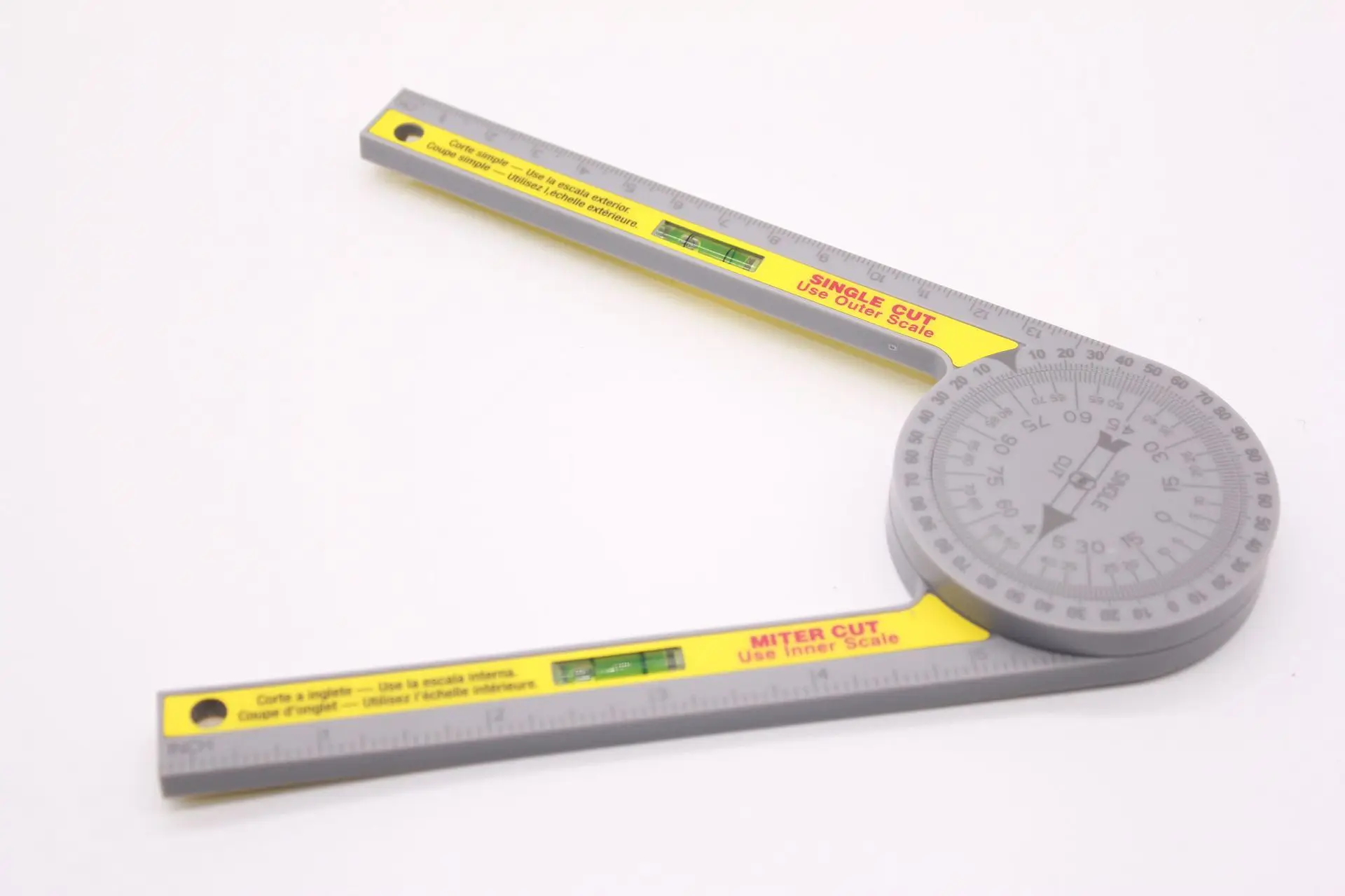360 Degrees Angle Gauge Calibration Miter Saw Protractor Finder Angle Finder Miter Gauge Goniometer Finder Arm Measuring Ruler
