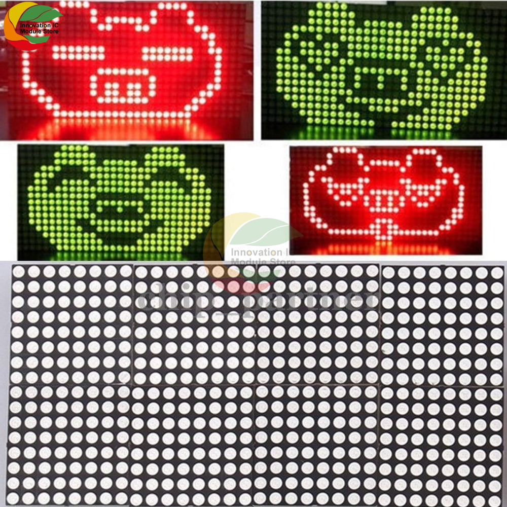 16x32 Dot Matrix Rot und Grün Dual Farbe Control LED Display Modul DIY Kit Geeignet für Arduino, STM32, MSP430, PIC, DIY Kit