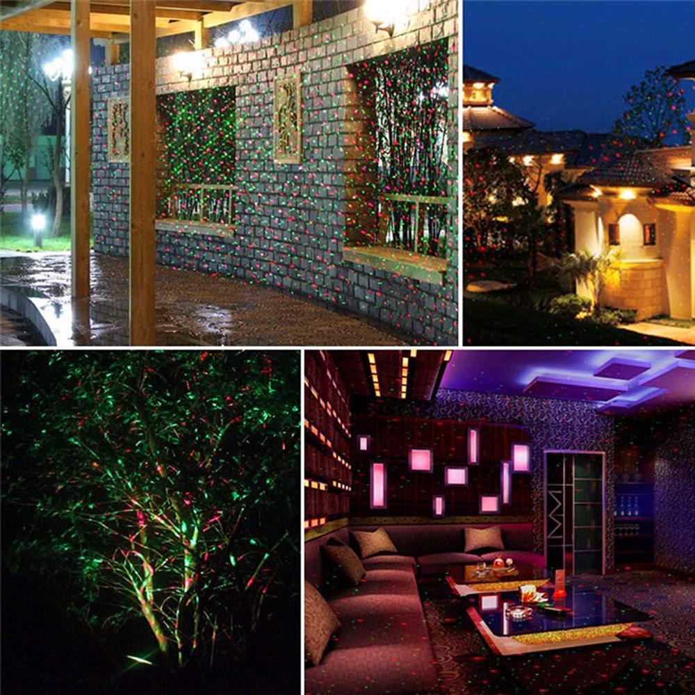 LED ภูมิทัศน์เวทีแสงสวนโปรเจคเตอร์แสงกันน้ํากลางแจ้ง R & G หิ่งห้อยสปอตไลท์สําหรับลานสนามหญ้าตกแต่งวันหยุด