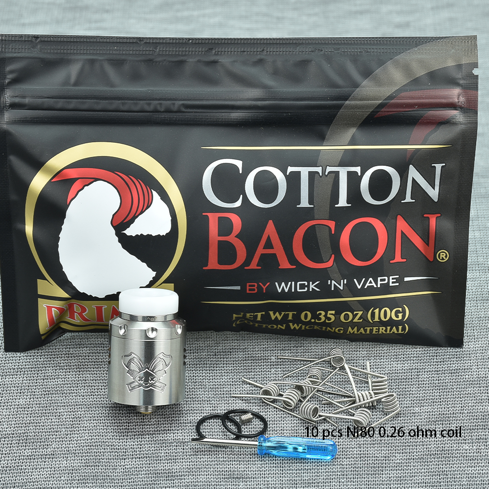 Dead Rabbit V3 RDA 24MM tanque de cigarrillo electrónico 316 SS flujo de aire ajustable vaporizador reconstruible atomizador de vape de bobina única/doble