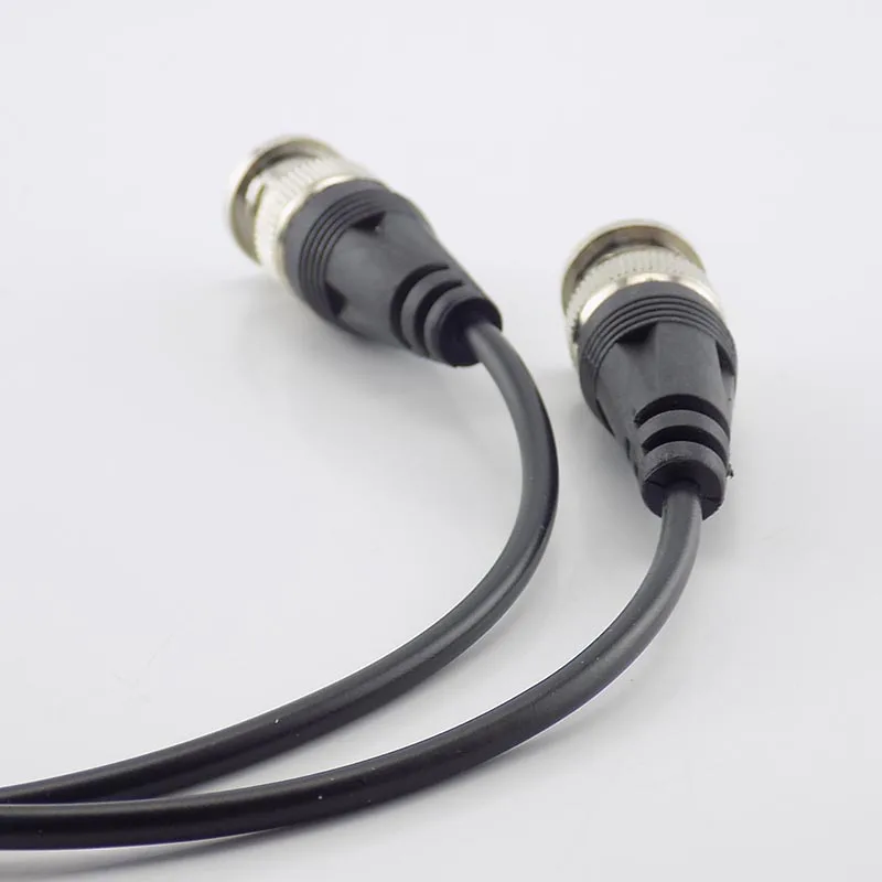 Conector BNC macho a adaptador hembra, Cable de alimentación de CC, línea de conectores BNC para sistema de seguridad de cámara CCTV, 1 ud.