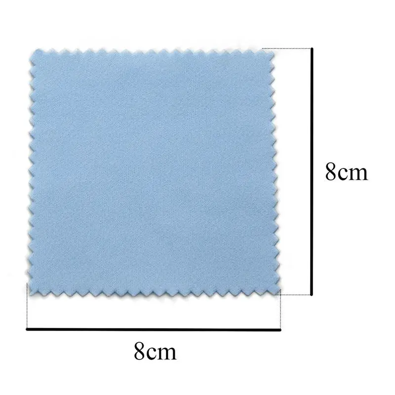 50/10 pcs 8x8 ซม.เงินผ้าขัดเครื่องประดับทําความสะอาด Anti Tarnish Reusable ผ้าเช็ดนุ่มเก็บเครื่องประดับ Shining เครื่องมือ
