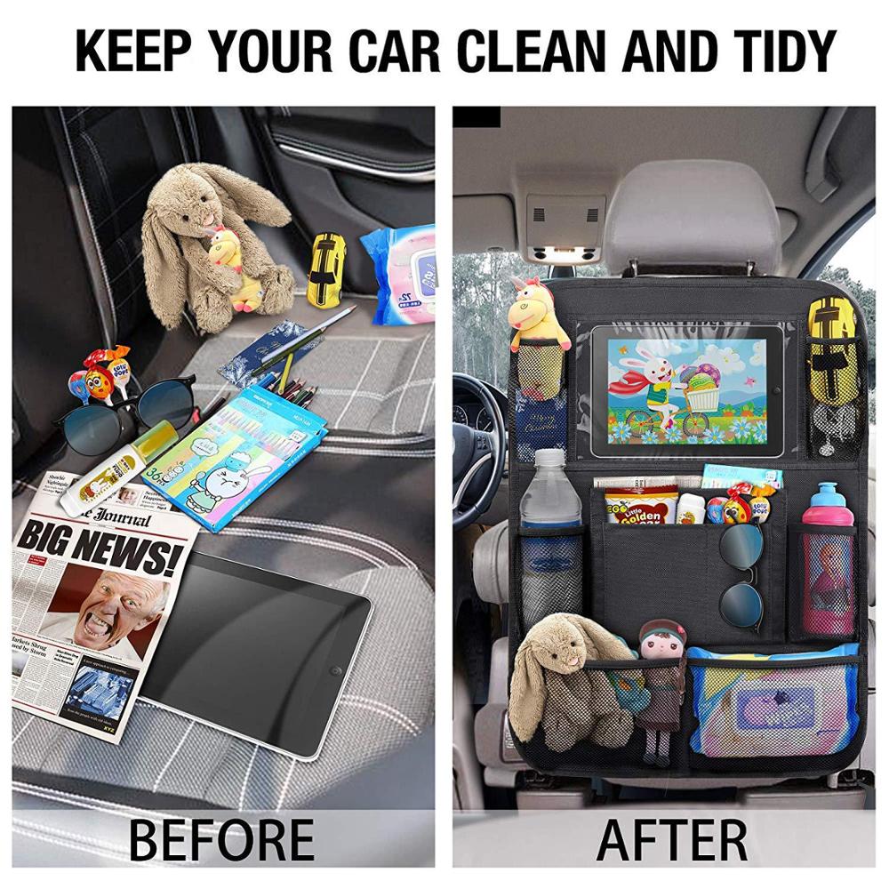 Kind Auto Sitz Lagerung Kick - proof Zurück Abdeckung Touchscreen Lagerung Tasche Auto Sitzkissen Baby Auto Zubehör Trim drop-versand