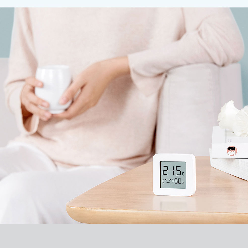 XIAOMI Mijia Bluetooth Termómetro 2 Inalámbrico Inteligente Eléctrico Digital Higrómetro Termómetro Funciona con Batería