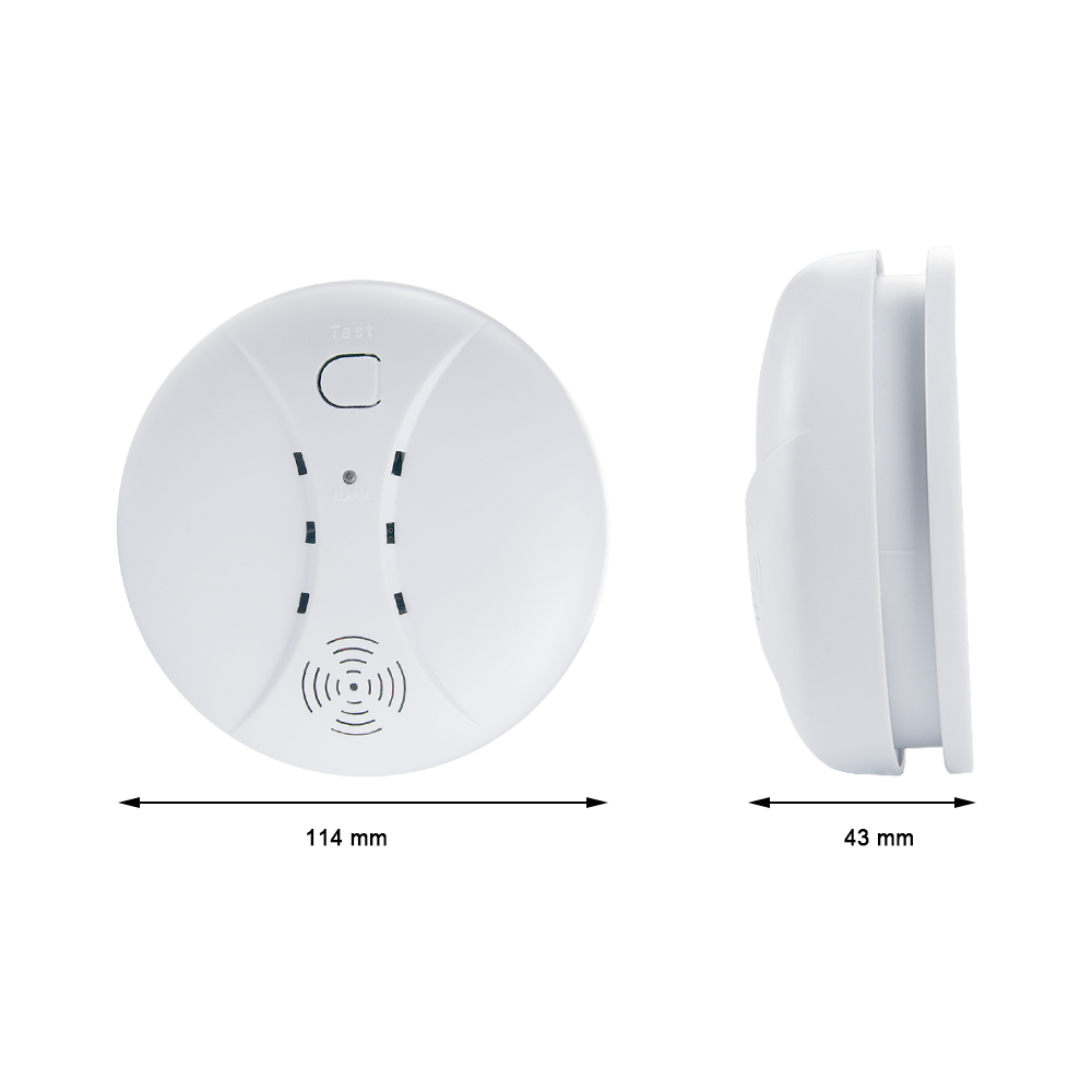 433MHz Smoke Detector Wireless Fire Protection Alarm Sensors For Smart home Security Alarm System Easy to install