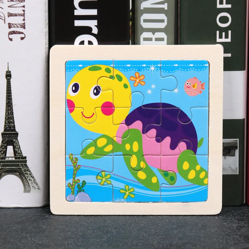 9 Chiếc Nhỏ Kích Thước Đồ Chơi Xếp Hình Bằng Gỗ Montessori Đồ Chơi Bộ Ghép Hình Cho Bé 3D Bảng Ghép Hình Trò Chơi Đồ Chơi Giáo Dục Cho Trẻ Em Quà Tặng