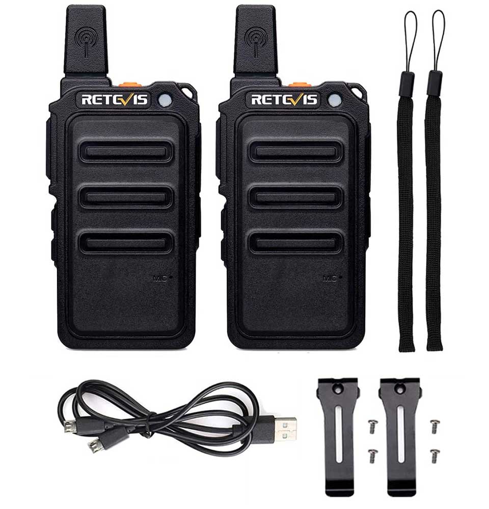 Retevis RT619/RT19 Walkie Talkie FRS PMR 446 2PCS PTT Zwei Weg Radio Transceiver Tragbare Radio Comunicador Walkie-talkies