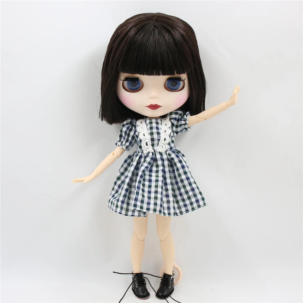 ICY DBS Blyth ตุ๊กตา 1/6 bjd Joint Body สั้นผมสีน้ําตาล Matte Face 30 ซม.ของเล่นสาวของขวัญอะนิเมะ