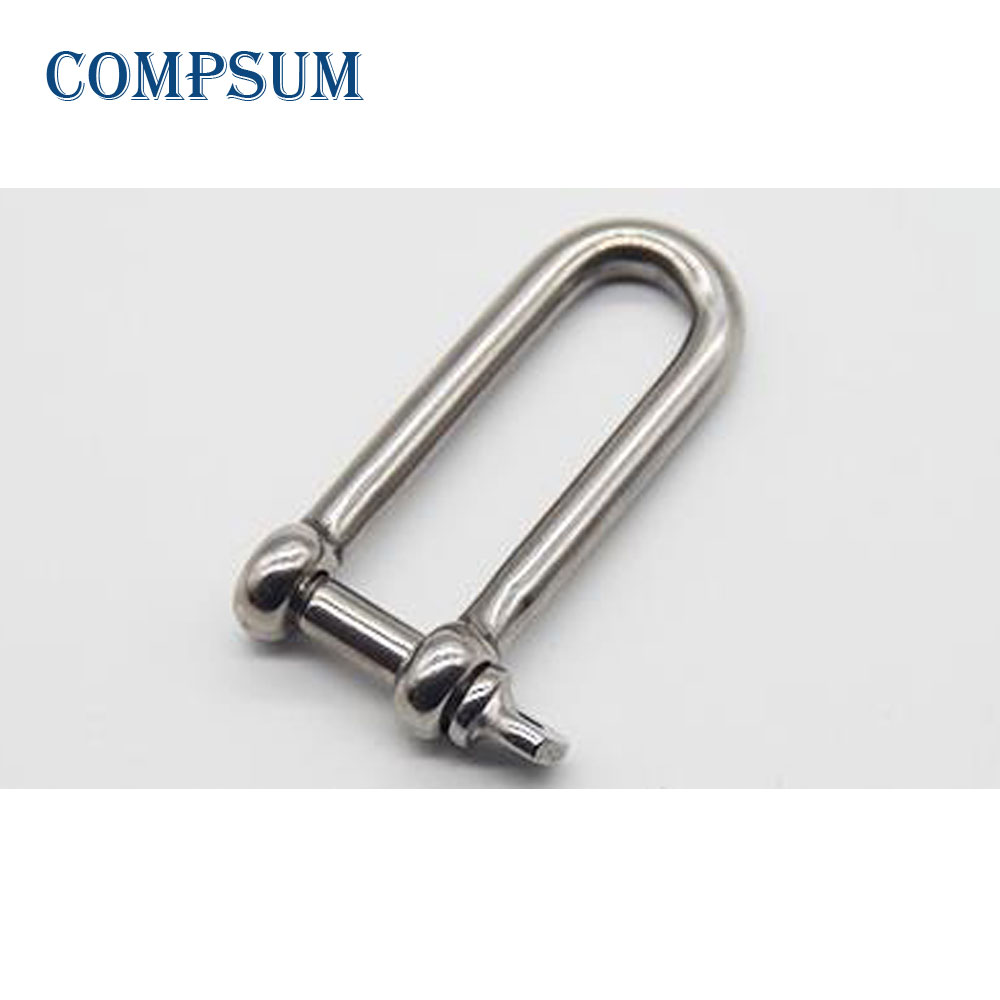 T304 Dài D Lắc Tay Thép Không Gỉ Vít Pin D Lắc Tay Vòng Tay Sinh Tồn Paracord Thép Không Gỉ Khóa