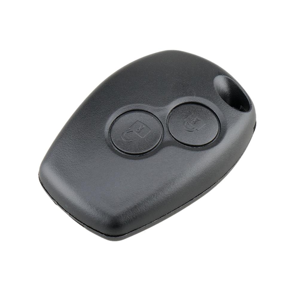 Carcasa de llave de coche de 2 botones, funda de mando a distancia, Fob en blanco para Renault Dacia Modus Clio 3 Twingo Kangoo 2 sin logotipo