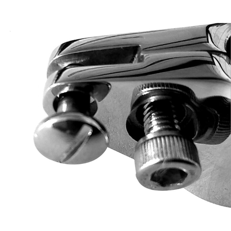 2022 20/22/25/30/32Mm Thép Không Gỉ 316 Lắp Thuyền Bimini Đầu Móc Chắc Chắn Với 2 Vít Hàm Trượt Dễ Dàng Cài Đặt Mềm Phần Cứng