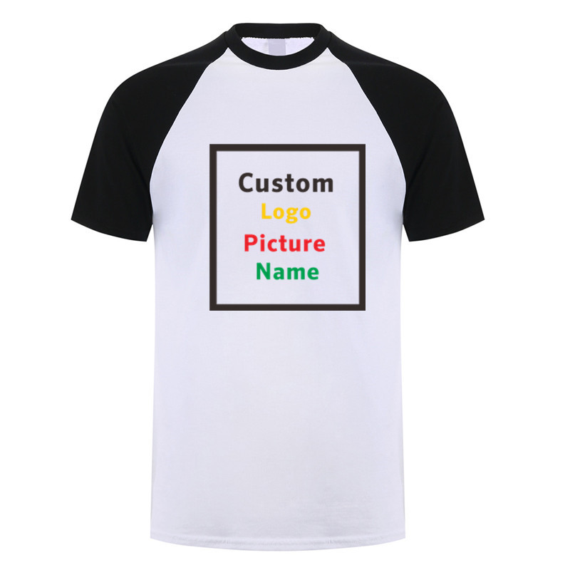 Camiseta personalizada faça seu design logotipo texto masculino impressão equipe da empresa camiseta de algodão de alta qualidade presente personalizado 21 cores XS-5XL