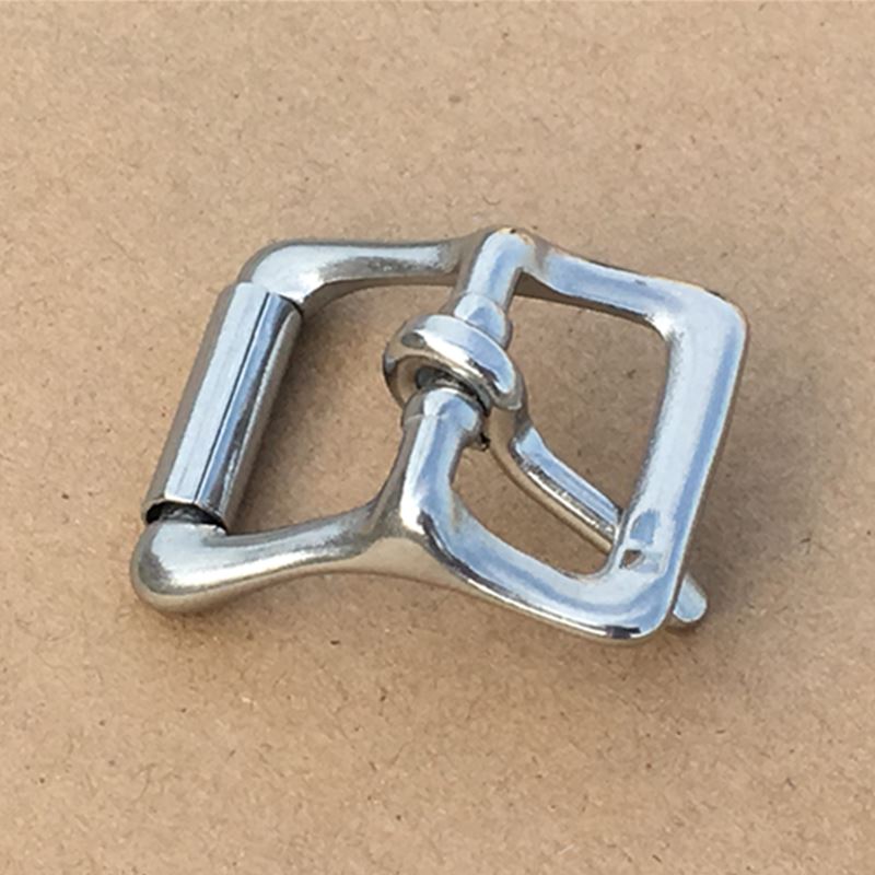 10 шт., кожаные пряжки из нержавеющей стали