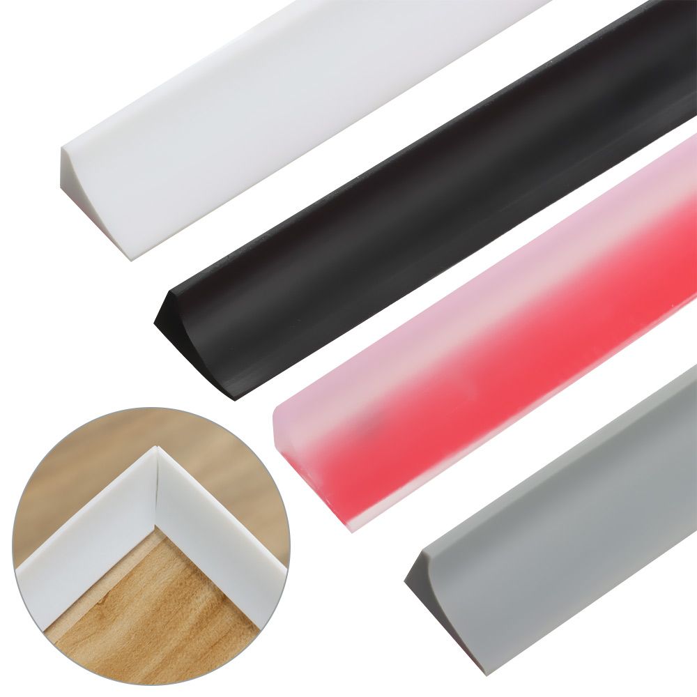 Tira de retención de agua de silicona autoadhesiva, tapón de agua para baño, tira de sellado inferior de Puerta flexible, barrera de presa de ducha, 1 unidad