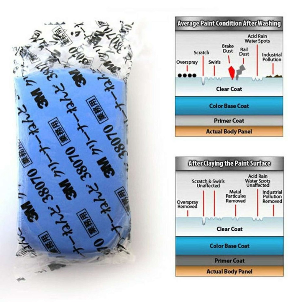 3M 38070 Magic Thanh Đất Sét Xe Xe Vệ Sinh Chi Tiết Tẩy Rửa Xe Công Cụ Tẩy Vết Bẩn Thanh Dán